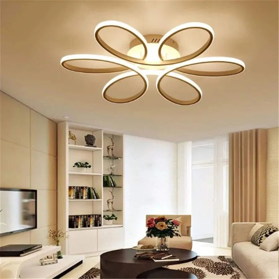 LED-es csillár távirányítóval AYDA 116W, Hullámos, Hideg/Meleg/Semleges fény, Szabályozható, Fehér LED-es csillár távirányítóval Alapértelmezett cím Alessandro Design