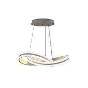 Függesztett LED-es csillár távirányítóval INFINITY LOOP 120W, hideg/meleg/semleges fény, szabályozható, fehér, állítható magasságú modern csillárok alapértelmezett cím Alessandro Design