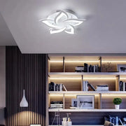 LED-es csillár távirányítóval LOTUS 54W, 5 szirom, hideg/meleg/semleges fény, szabályozható, fehér LED-es csillár távirányítóval Alapértelmezett cím Alessandro Design
