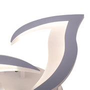 LED-es csillár távirányítóval LOTUS 32W, 3 szirom, hideg/meleg/semleges fény, szabályozható, fehér LED-es csillár távirányítóval Alapértelmezett cím Alessandro Design