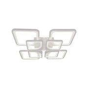 LED-csillár távirányítóval ZOE 138W, 8 négyzet, hideg/meleg/semleges fény, szabályozható, fehér LED-es csillár távirányítóval Alapértelmezett cím Alessandro Design