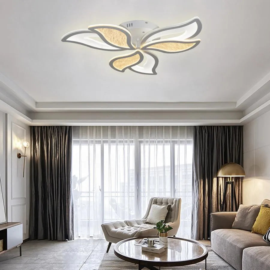 LED-es csillár távirányítóval KYLEN 144W, 6 elem, hideg/meleg/semleges fény, szabályozható, fehér LED-es csillár távirányítóval Alapértelmezett cím Alessandro Design