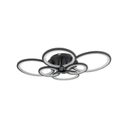 LED csillár távirányítóval ALANI 152W, 6 kör, hideg/meleg/semleges fény, szabályozható, fekete LED csillárok távirányítóval Alapértelmezett cím Alessandro Design