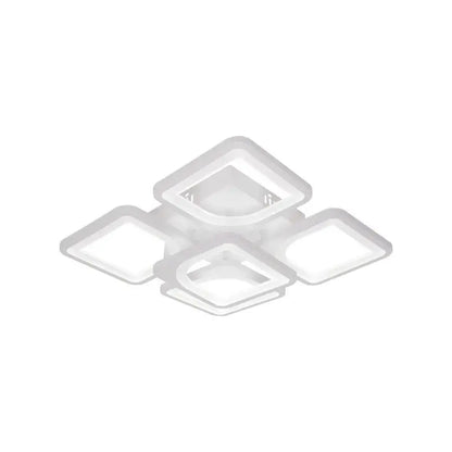 LED-es csillár távirányítóval FELY 80W, 5 négyzet, hideg/meleg/semleges fény, szabályozható, fehér LED-es csillár távirányítóval Alapértelmezett cím Alessandro Design