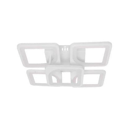 LED-es csillár távirányítóval FELY 80W, 5 négyzet, hideg/meleg/semleges fény, szabályozható, fehér LED-es csillár távirányítóval Alapértelmezett cím Alessandro Design
