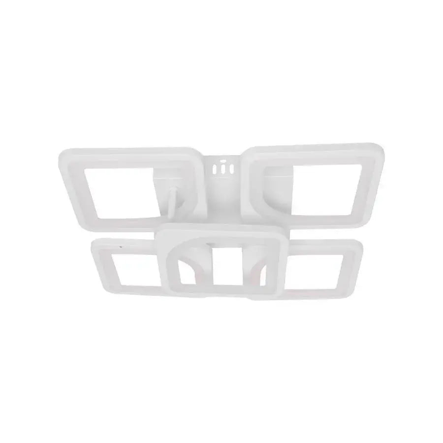 LED-es csillár távirányítóval FELY 80W, 5 négyzet, hideg/meleg/semleges fény, szabályozható, fehér LED-es csillár távirányítóval Alapértelmezett cím Alessandro Design