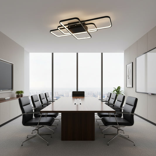 IANUSIS LED csillár távirányítóval 95W, 3 elem, hideg/meleg/semleges fény, szabályozható, fekete LED csillárok távirányítóval Alapértelmezett cím Alessandro Design