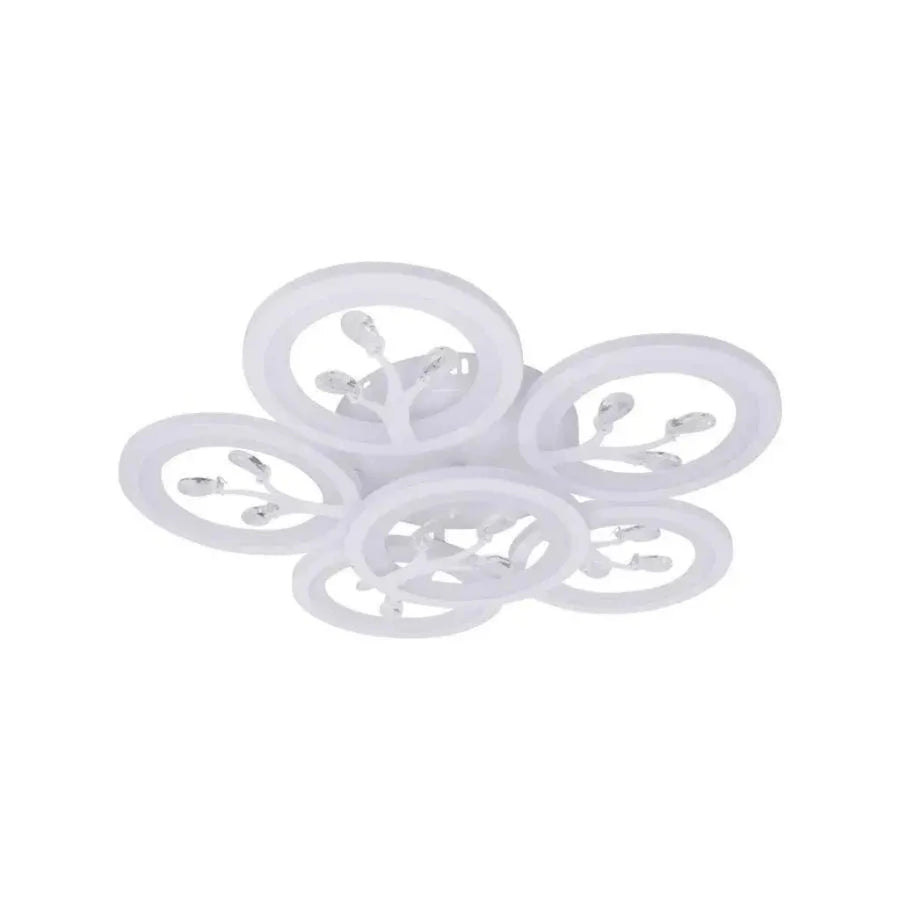 LED csillár távirányítóval és kristály DAISY 78W, 6 elem, hideg/meleg/semleges fény, szabályozható, fehér LED-es csillár távirányítóval Alapértelmezett cím Alessandro Design