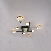LED csillár távirányítóval és kristály MISEL 168W, 9 elem, hideg/meleg/semleges fény, szabályozható, fekete arany LED csillárok távirányítóval Alapértelmezett cím Alessandro Design