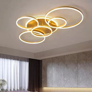 LED csillár távirányítóval LYRA 248W, 5 kör, hideg/meleg/semleges fény, szabályozható, csiszolt arany LED csillárok távirányítóval Alapértelmezett cím Alessandro Design