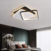 LED-es csillár távirányítóval OSANNA 128W, 3 négyzet, hideg/meleg/semleges fény, szabályozható, fekete LED-es csillárok távirányítóval Alapértelmezett cím Alessandro Design