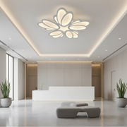LED-es csillár távirányítóval TULIP 81W, 5 szirom, hideg/meleg/semleges fény, szabályozható, fehér LED-es csillár távirányítóval Alapértelmezett cím Alessandro Design