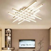 LED-es csillár távirányítóval MORA 160W, 8 elem, Lineáris, Hideg/Meleg/Semleges fény, Szabályozható, Fehér LED-es csillár távirányítóval Alapértelmezett cím Alessandro Design