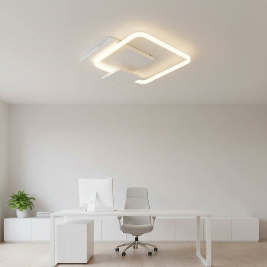 LED-csillár távirányítóval ANEMONA 75W, 3 négyzet, hideg/meleg/semleges fény, szabályozható, fehér LED-es csillár távirányítóval Alapértelmezett cím Alessandro Design