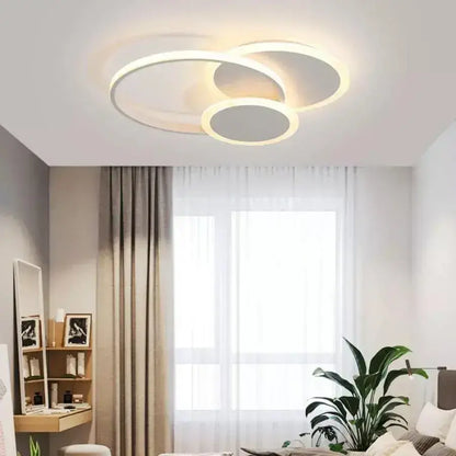LED-es csillár távirányítóval SILVIAN, 58W, 3 kör, hideg/meleg/semleges fény, szabályozható, fehér LED-es csillár távirányítóval Alapértelmezett cím Alessandro Design