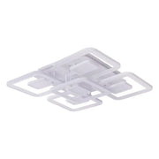 LED-es csillár távirányítóval FELIX 119W, 5 négyzet, hideg/meleg/semleges fény, szabályozható, fehér LED-es csillár távirányítóval Alapértelmezett cím Alessandro Design