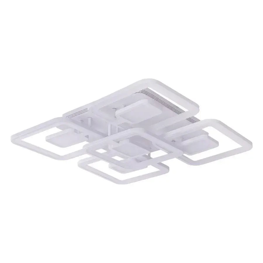 LED-es csillár távirányítóval FELIX 119W, 5 négyzet, hideg/meleg/semleges fény, szabályozható, fehér LED-es csillár távirányítóval Alapértelmezett cím Alessandro Design