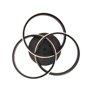 LED csillár távirányítóval VECTOR VORTEX 96W, 3 elem, hideg/meleg/semleges fény, szabályozható, fekete LED csillárok távirányítóval Alapértelmezett cím Alessandro Design