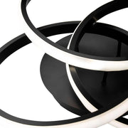 LED csillár távirányítóval VECTOR VORTEX 96W, 3 elem, hideg/meleg/semleges fény, szabályozható, fekete LED csillárok távirányítóval Alapértelmezett cím Alessandro Design