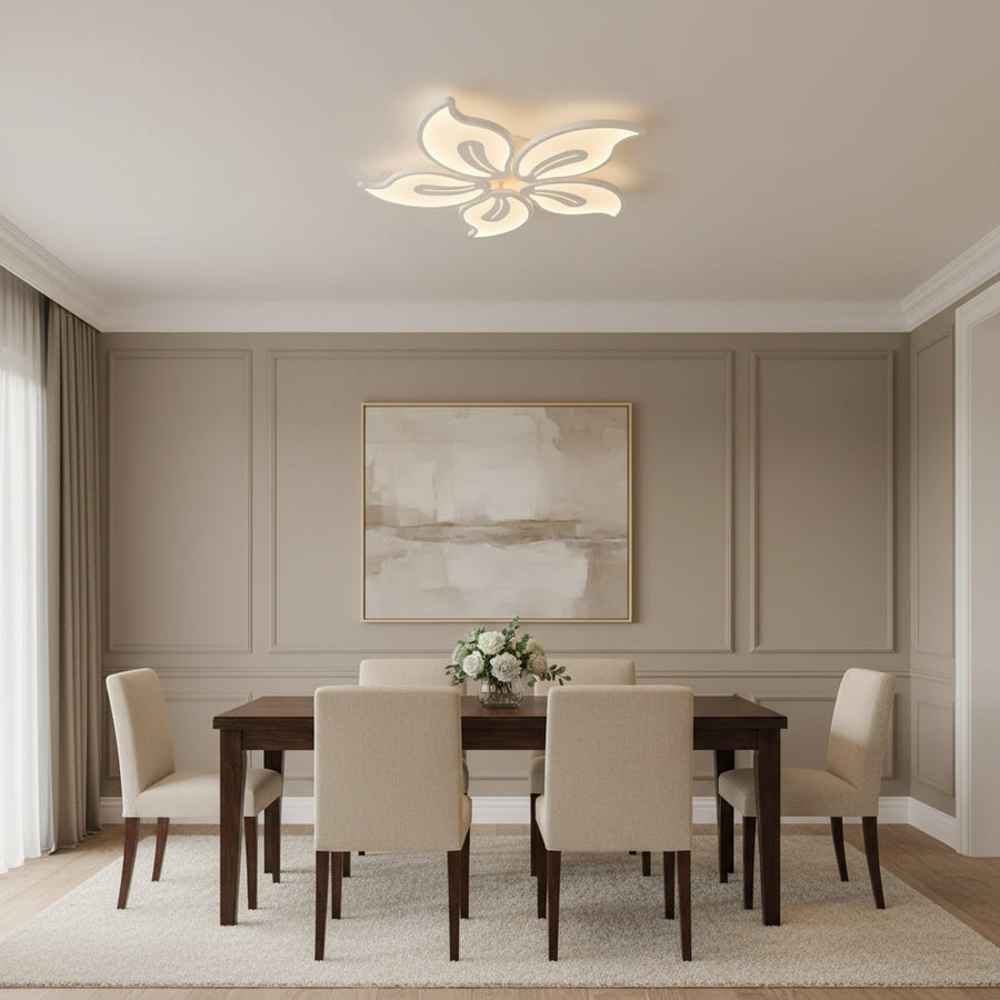 LED csillár távirányítóval JASMINE 66W, 5 szirom, hideg/meleg/semleges fény, szabályozható, fehér LED-es csillár távirányítóval Alapértelmezett cím Alessandro Design