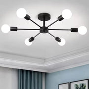 Mikkos 6XE27 csillár, átmérő 49 cm, Fekete Modern csillárok Alapértelmezett cím Alessandro Design