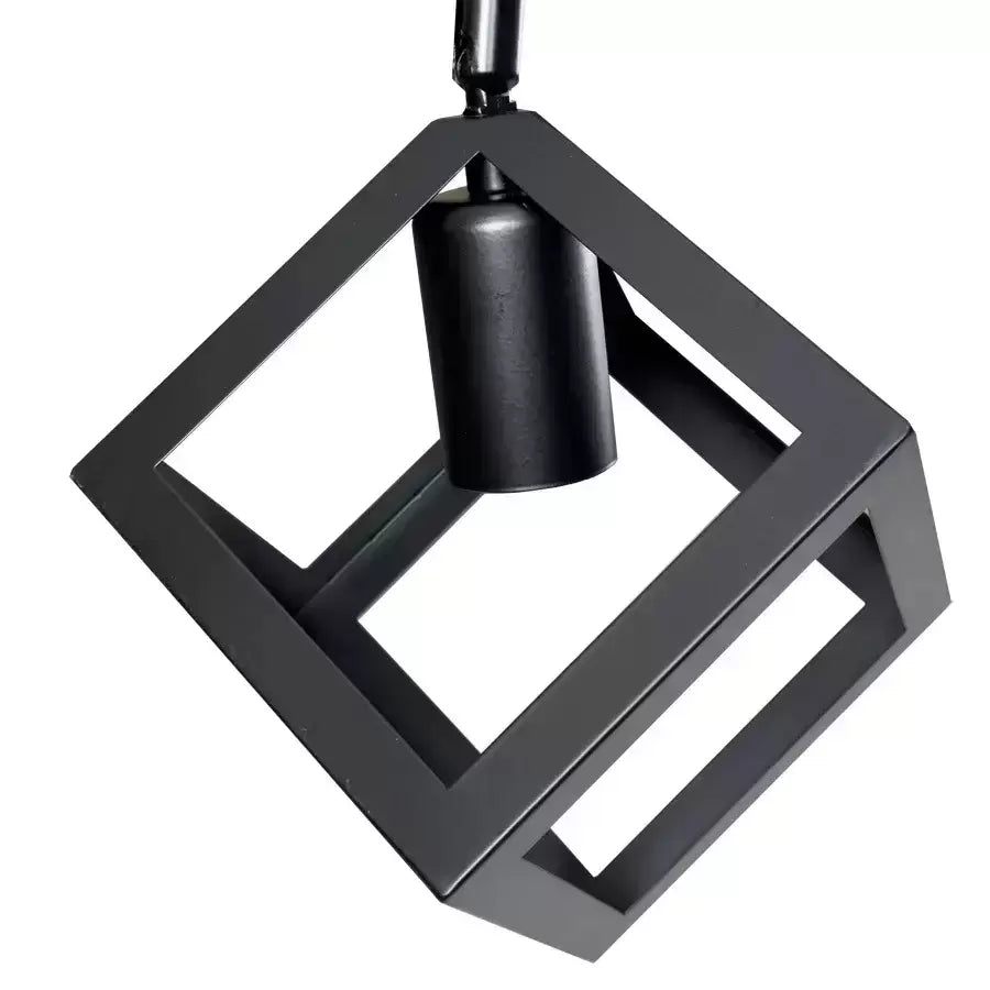 Csillár FORMA CUB -STRUKTUR Trio, 3xE27, fekete, fém Ipari csillárok Alapértelmezett cím Alessandro Design