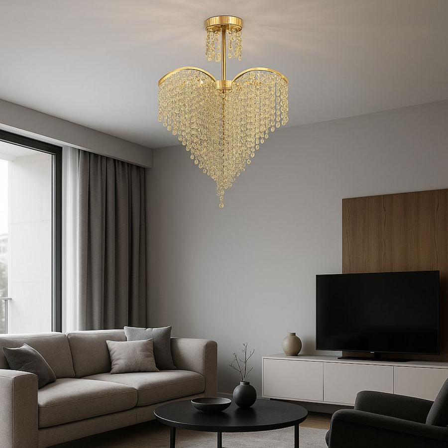 Ander kristálycsillár, 4xE14, átmérő 45 cm, arany kristálycsillárok, alapértelmezett cím Alessandro Design