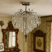 Kristály csillár EDINBURGH Eleganza, 5xE27, átmérő 47 cm, fényes króm klasszikus csillárok alapértelmezett cím Alessandro Design
