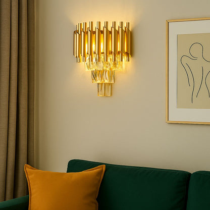 Aplica Candelabru Cristal VERSAILLES Piccolo, 2xE14, Auriu Aplice de Interior Default Title Alessandro Design