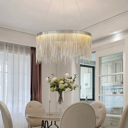 Függesztett LED-csillár távirányítóval ILLUMINA MAGNUS, 20W, hideg/meleg/semleges fény, szabályozható, ezüst Modern kandeláber Alapértelmezett cím Alessandro Design