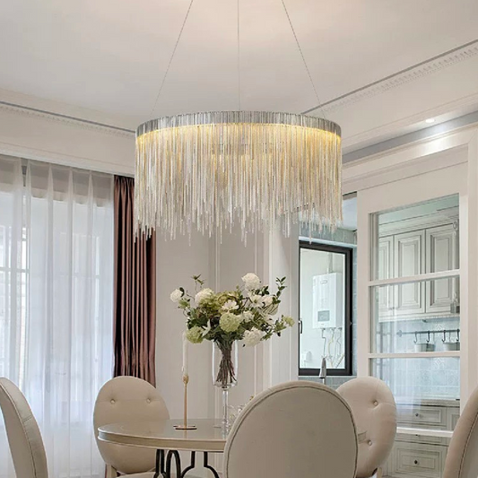 Függesztett LED-csillár távirányítóval ILLUMINA MAGNUS, 20W, hideg/meleg/semleges fény, szabályozható, ezüst Modern kandeláber Alapértelmezett cím Alessandro Design