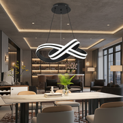 Függesztett LED-csillár távirányítóval INFINITY LOOP 61W, hideg/meleg/semleges fény, szabályozható, fekete, állítható magasságú LED-csillárok távirányítóval Alapértelmezett cím Alessandro Design