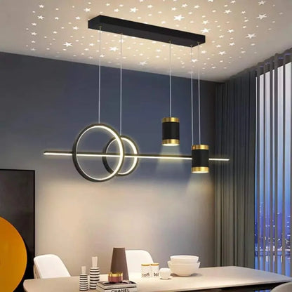 Függesztett LED-es csillár távirányítóval PAULINA 60W, hideg/meleg/semleges fény, szabályozható, fekete, állítható magasságú LED-csillárok távirányítóval Alapértelmezett cím Alessandro Design