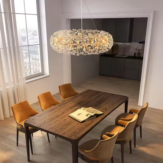 Kristálycsillár SEGOVIA Magno 12x E14, átmérő 60 cm, fényes arany, állítható magasságú kristálycsillárok, alapértelmezett cím Alessandro Design
