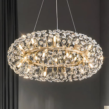 Kristálycsillár SEGOVIA Magno 12x E14, átmérő 60 cm, fényes arany, állítható magasságú kristálycsillárok, alapértelmezett cím Alessandro Design