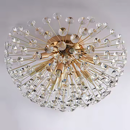 Kristály csillár MINUE, 4x G9, átmérő 35 cm, fényes arany kristálycsillárok, alapértelmezett cím Alessandro Design
