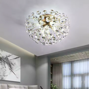 Kristály csillár MINUE, 4x G9, átmérő 35 cm, fényes arany kristálycsillárok, alapértelmezett cím Alessandro Design