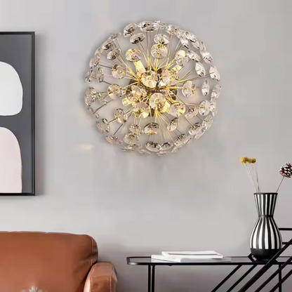 Kristály csillár MINUE, 4x G9, átmérő 35 cm, fényes arany kristálycsillárok, alapértelmezett cím Alessandro Design