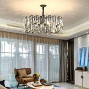 Candelabru Cristal MALBORK Eleganza 8xE14, Diametru 49cm, Negru, Inaltime Reglabila Candelabre Cristal Default Title Alessandro Design