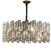 Candelabru Cristal MALBORK Eleganza 8xE14, Diametru 49cm, Negru, Inaltime Reglabila Candelabre Cristal Default Title Alessandro Design
