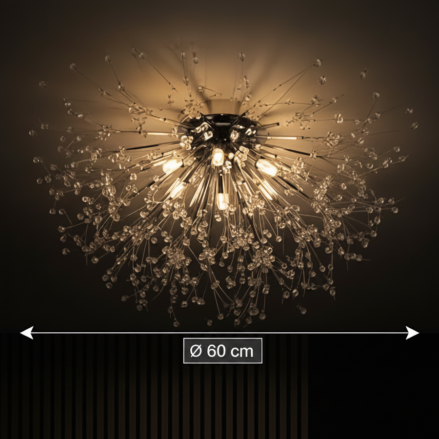 RONDO Vivace kristálycsillár, 8x G9, átmérő 60 cm, fényes króm kristálycsillárok alapértelmezett cím Alessandro Design