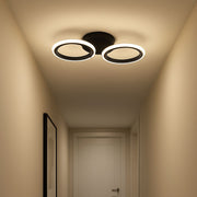 NAGY LED-es csillár 28W, 2 kör, hideg/meleg/semleges fény, fekete