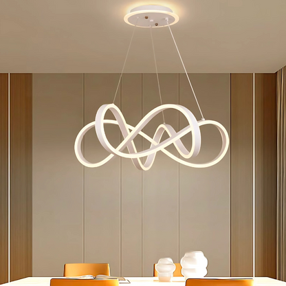 Függesztett LED-es csillár távirányítóval INFINITY HALO 69W, hideg/meleg/semleges fény, szabályozható, fehér, állítható magasságú LED-csillárok távirányítóval Alapértelmezett cím Alessandro Design
