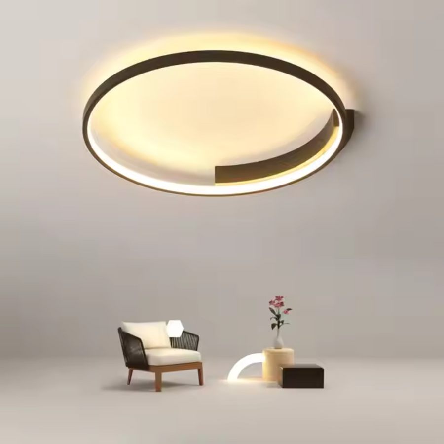 Lustra LED cu telecomanda LETIZIA 34W, Rotunda, lumina Rece/Calda/Neutra, Dimabila, Negru Lustre LED cu Telecomanda Default Title Alessandro Design