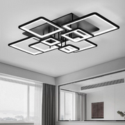 LED csillár távirányítóval ELLA 186W, 8 négyzet, hideg/meleg/semleges fény, szabályozható, fekete LED csillárok távirányítóval Alapértelmezett cím Alessandro Design