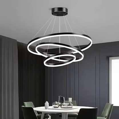 LED függő csillár PAGANO 95W, hideg/meleg/semleges fény, fekete, állítható magasságú modern csillárok alapértelmezett cím Alessandro Design
