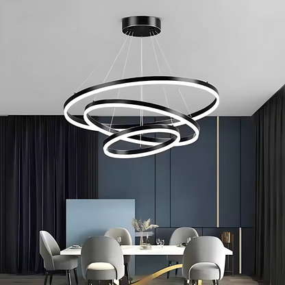 LED függő csillár PAGANO 95W, hideg/meleg/semleges fény, fekete, állítható magasságú modern csillárok alapértelmezett cím Alessandro Design