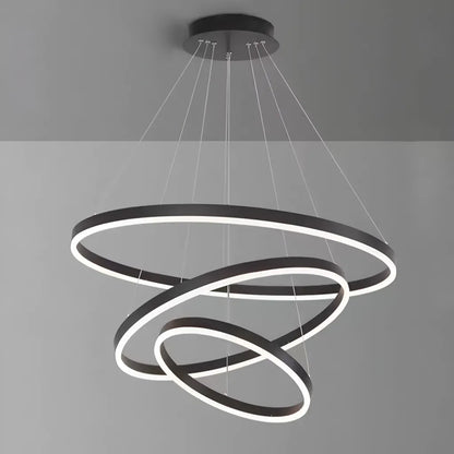 LED függő csillár PAGANO 95W, hideg/meleg/semleges fény, fekete, állítható magasságú modern csillárok alapértelmezett cím Alessandro Design