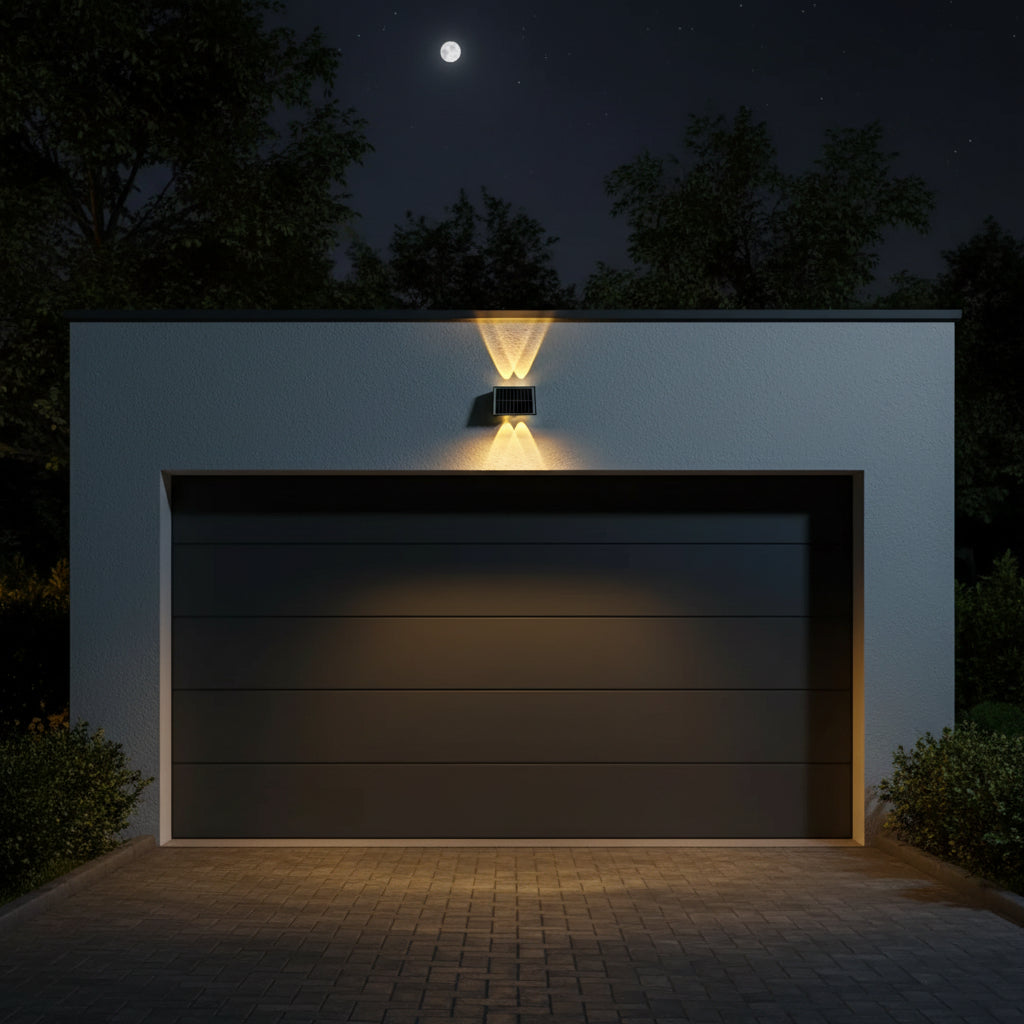 Aplica LED Exterior Solaris, 4 Surse de lumina, Lumina Calda, Negru Aplice de Exterior Default Title Alessandro Design