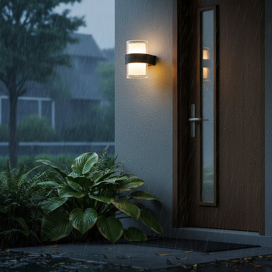 Aplica LED Exterior MIRA, 9W, 2 Surse de lumina, Lumina Calda, Negru Aplice de Exterior Default Title Alessandro Design